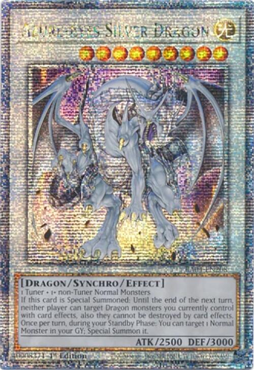 Azure-Eyes Silver Dragon [RA04-EN208] Quarter Century Secret Rare | RetroPlay Games