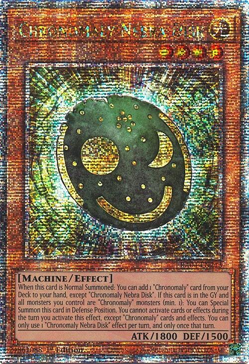 Chronomaly Nebra Disk [RA04-EN213] Quarter Century Secret Rare | RetroPlay Games