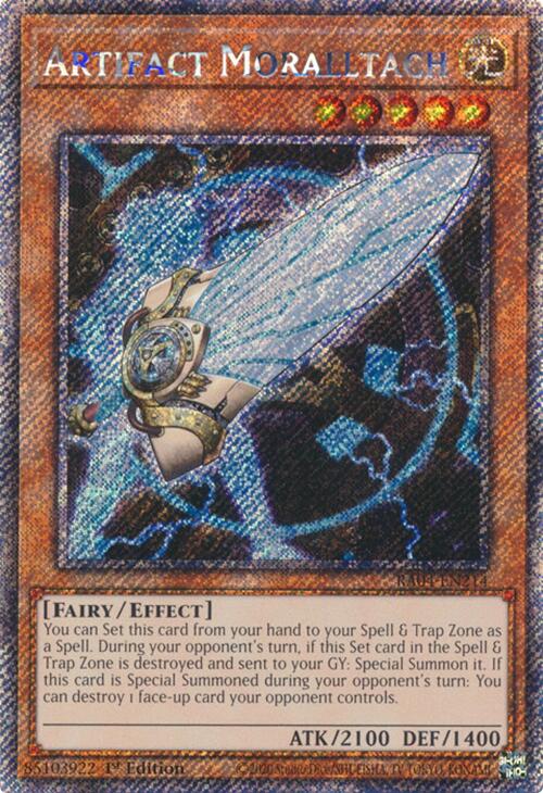 Artifact Moralltach [RA04-EN214] Platinum Secret Rare | RetroPlay Games