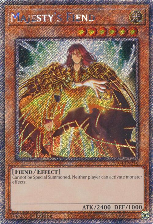 Majesty's Fiend [RA04-EN216] Platinum Secret Rare | RetroPlay Games