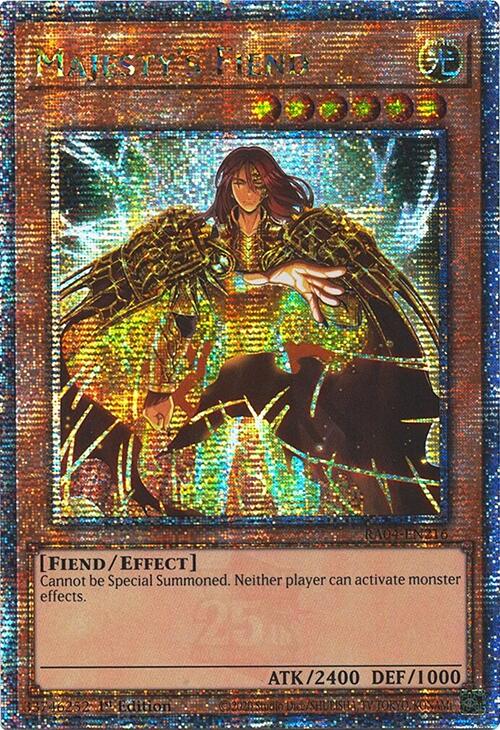Majesty's Fiend [RA04-EN216] Quarter Century Secret Rare | RetroPlay Games