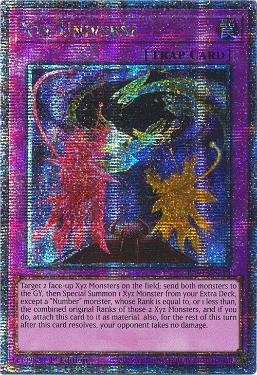 Xyz Universe [RA04-EN218] Quarter Century Secret Rare | RetroPlay Games
