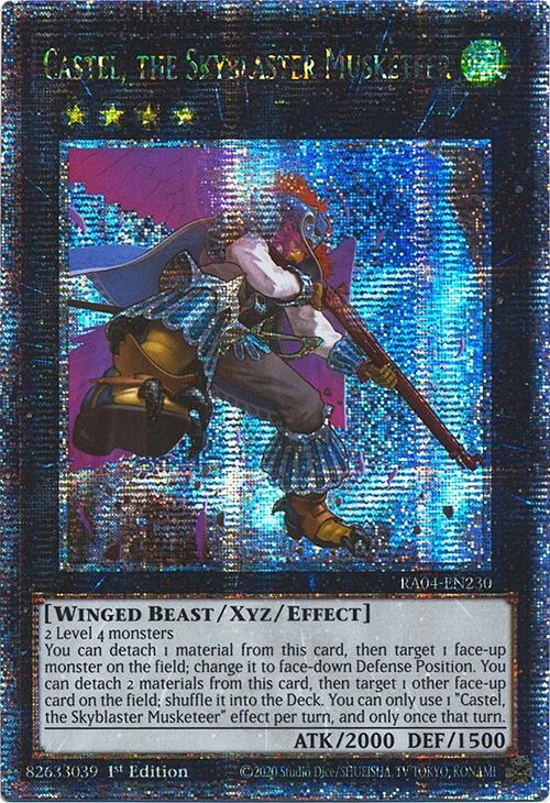 Castel, the Skyblaster Musketeer [RA04-EN230] Quarter Century Secret Rare | RetroPlay Games