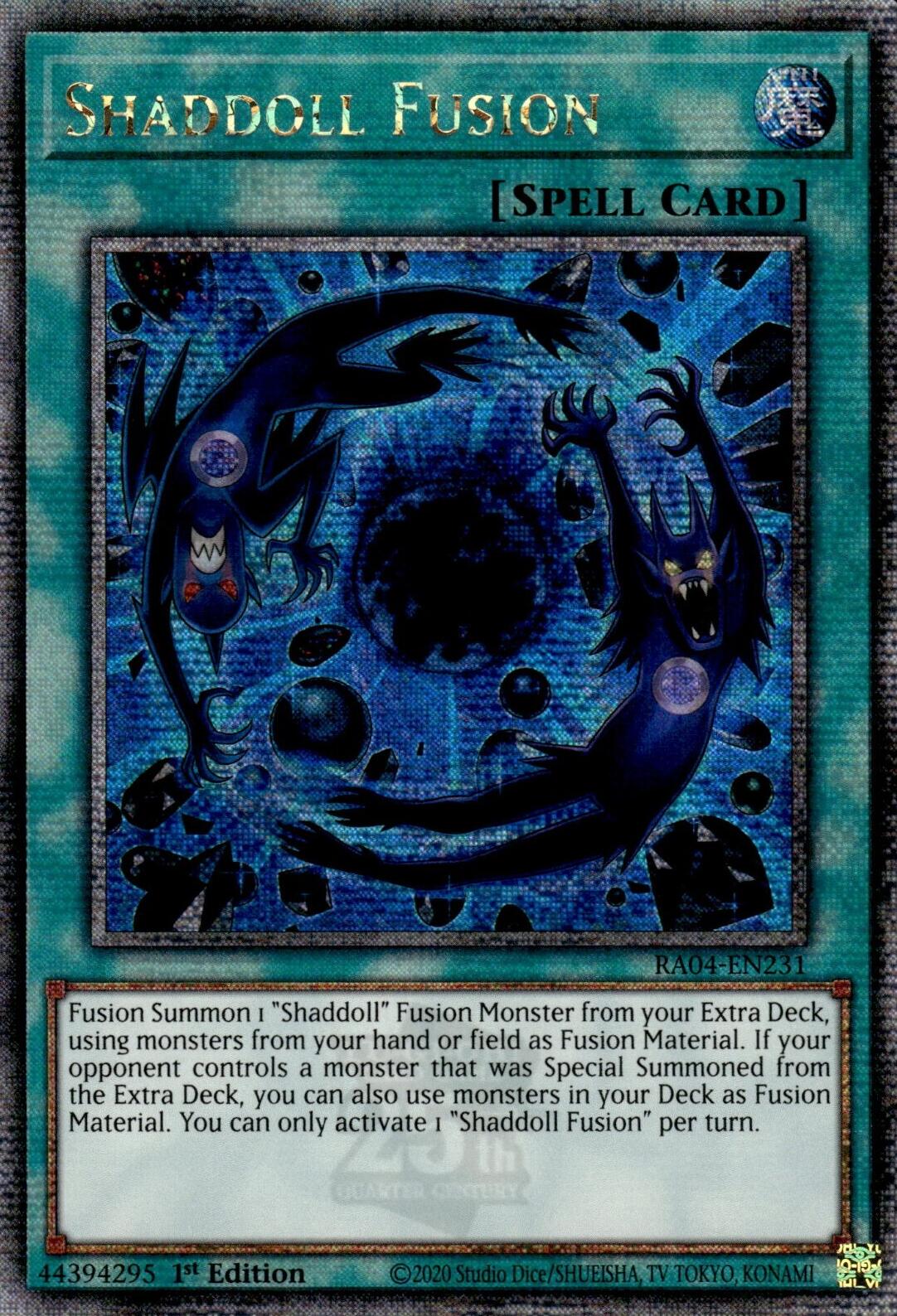 Shaddoll Fusion [RA04-EN231] Quarter Century Secret Rare | RetroPlay Games