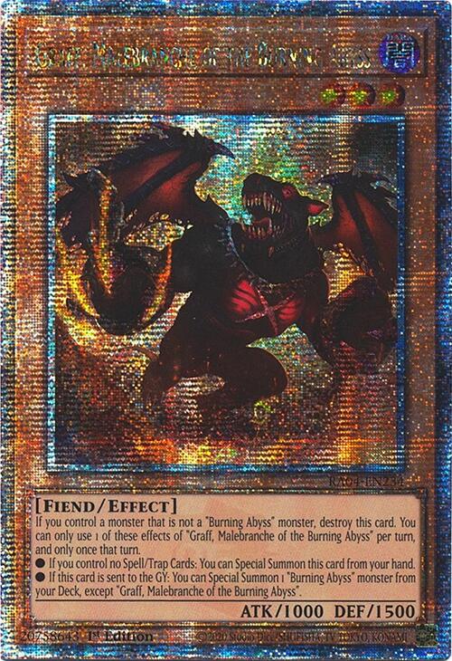 Graff, Malebranche of the Burning Abyss [RA04-EN234] Quarter Century Secret Rare | RetroPlay Games