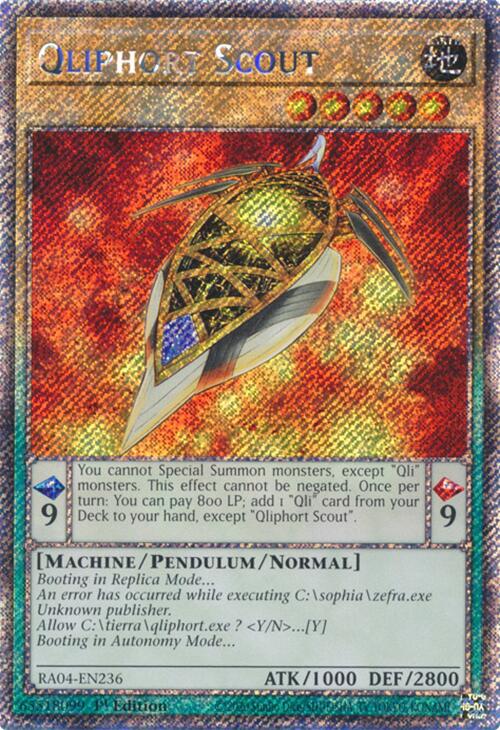 Qliphort Scout [RA04-EN236] Platinum Secret Rare | RetroPlay Games