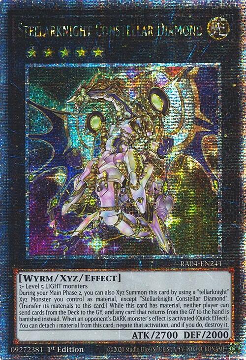 Stellarknight Constellar Diamond [RA04-EN241] Quarter Century Secret Rare | RetroPlay Games