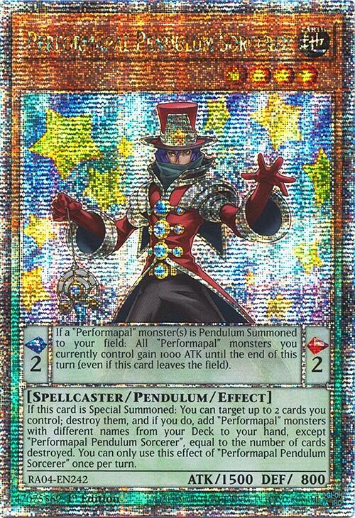 Performapal Pendulum Sorcerer [RA04-EN242] Quarter Century Secret Rare | RetroPlay Games