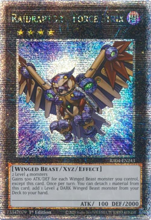 Raidraptor - Force Strix [RA04-EN243] Quarter Century Secret Rare | RetroPlay Games