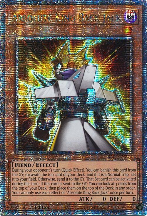 Absolute King Back Jack [RA04-EN244] Quarter Century Secret Rare | RetroPlay Games