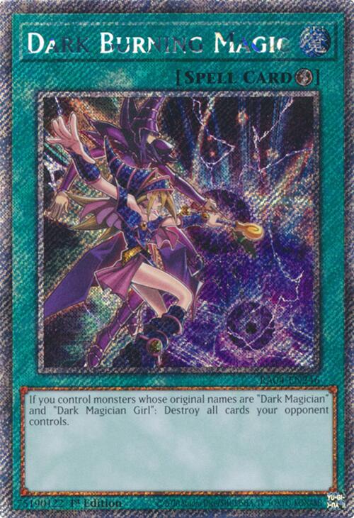 Dark Burning Magic [RA04-EN246] Platinum Secret Rare | RetroPlay Games