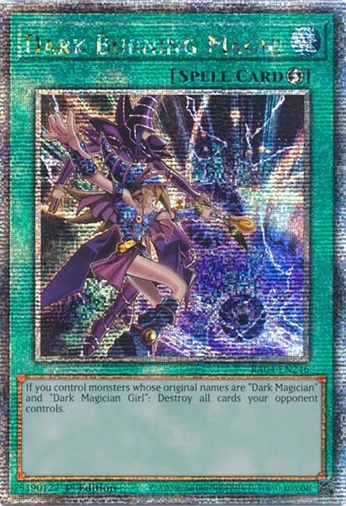 Dark Burning Magic [RA04-EN246] Quarter Century Secret Rare | RetroPlay Games