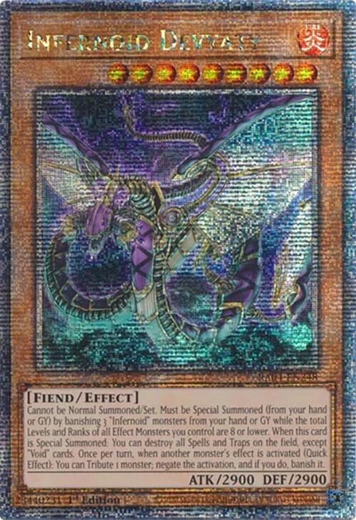 Infernoid Devyaty [RA04-EN248] Quarter Century Secret Rare | RetroPlay Games