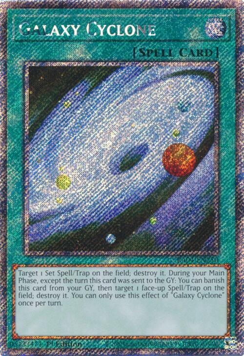 Galaxy Cyclone [RA04-EN250] Platinum Secret Rare | RetroPlay Games