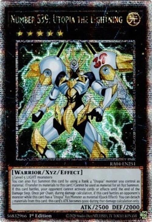 Number S39: Utopia the Lightning [RA04-EN251] Quarter Century Secret Rare | RetroPlay Games