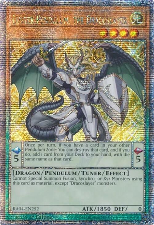 Luster Pendulum, the Dracoslayer [RA04-EN252] Quarter Century Secret Rare | RetroPlay Games