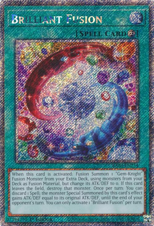 Brilliant Fusion [RA04-EN254] Platinum Secret Rare | RetroPlay Games