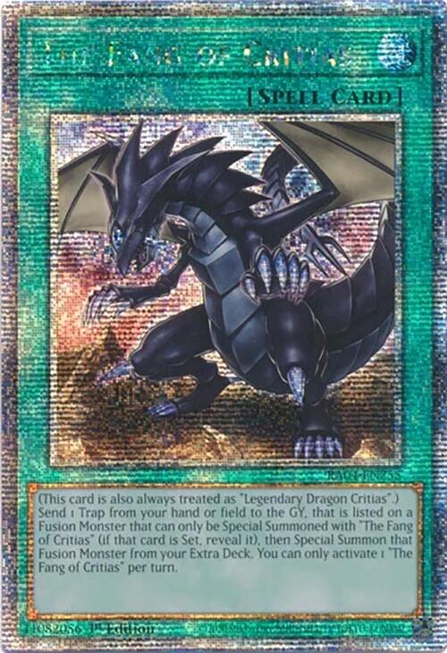 The Fang of Critias [RA04-EN255] Quarter Century Secret Rare | RetroPlay Games