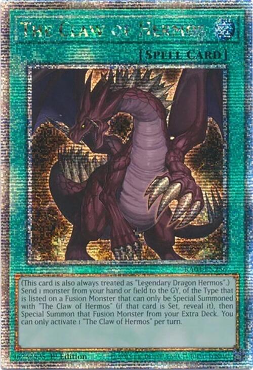 The Claw of Hermos [RA04-EN256] Quarter Century Secret Rare | RetroPlay Games