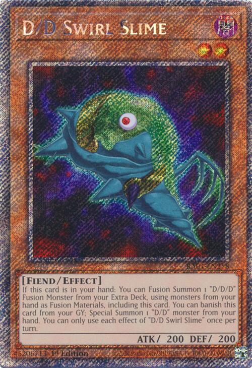 D/D Swirl Slime [RA04-EN258] Platinum Secret Rare | RetroPlay Games