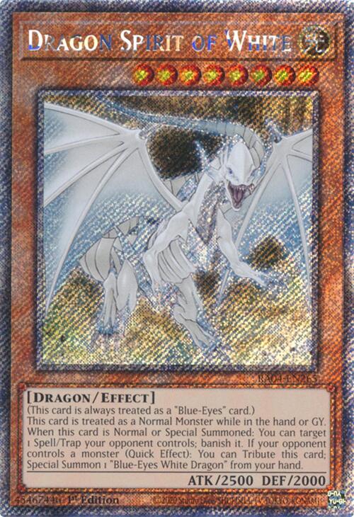 Dragon Spirit of White [RA04-EN265] Platinum Secret Rare | RetroPlay Games