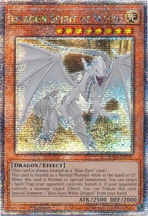 Dragon Spirit of White [RA04-EN265] Quarter Century Secret Rare | RetroPlay Games