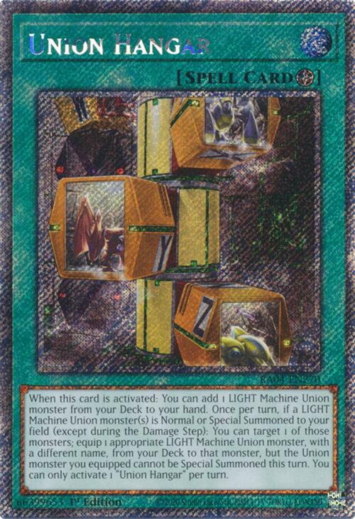 Union Hangar [RA04-EN270] Platinum Secret Rare | RetroPlay Games