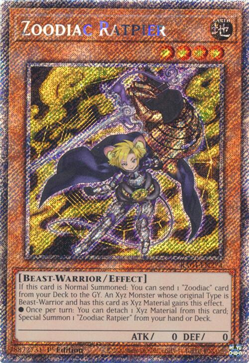 Zoodiac Ratpier [RA04-EN274] Platinum Secret Rare | RetroPlay Games