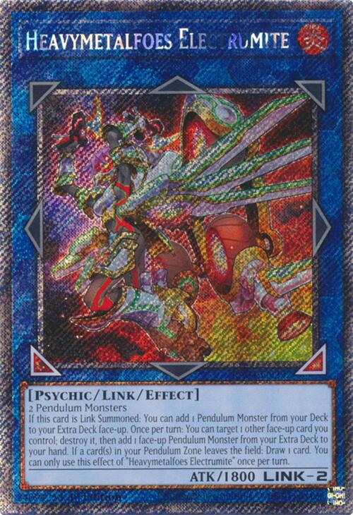 Heavymetalfoes Electrumite [RA04-EN292] Platinum Secret Rare | RetroPlay Games