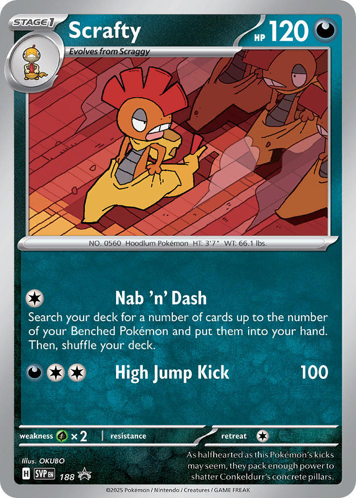 Scrafty (188) [Scarlet & Violet: Black Star Promos] | RetroPlay Games