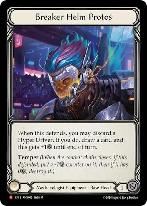 Breaker Helm Protos [AMX003] (Armory Deck: Maxx Nitro)  Rainbow Foil | RetroPlay Games