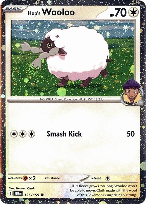 Hop's Wooloo (135/159) (Cosmos Holo) [Scarlet & Violet: Journey Together] | RetroPlay Games