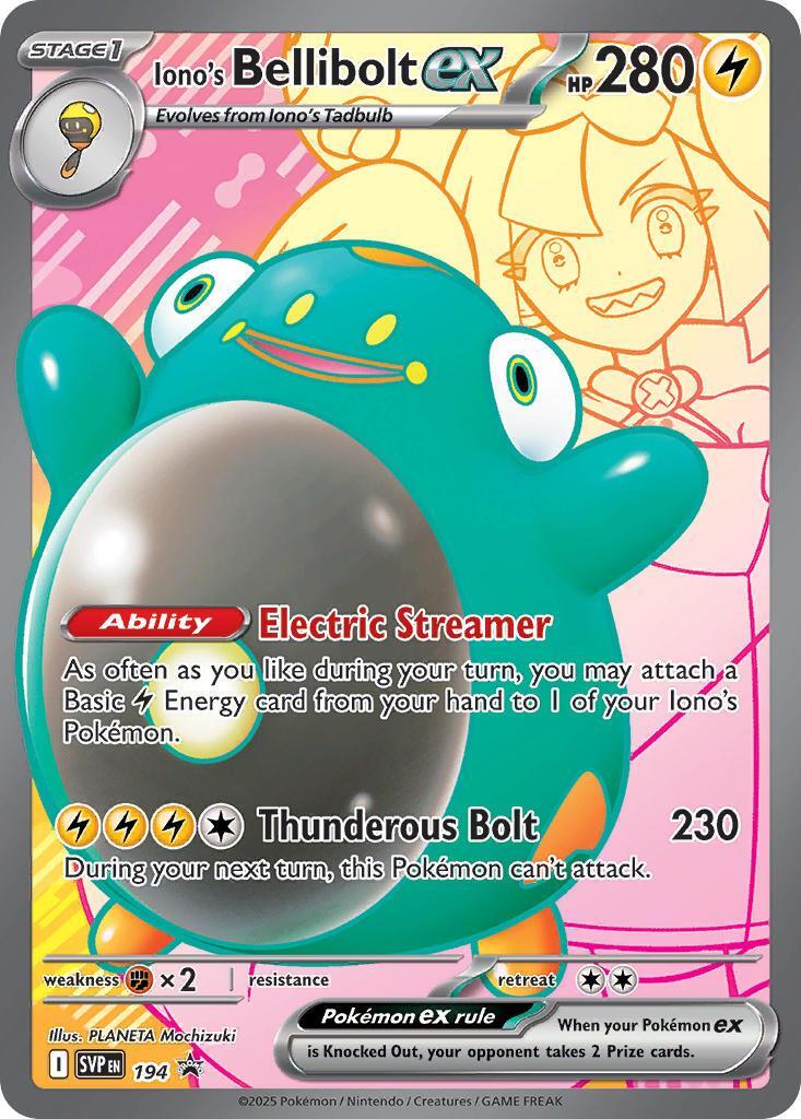 Iono's Bellibolt ex (194) [Scarlet & Violet: Black Star Promos] | RetroPlay Games