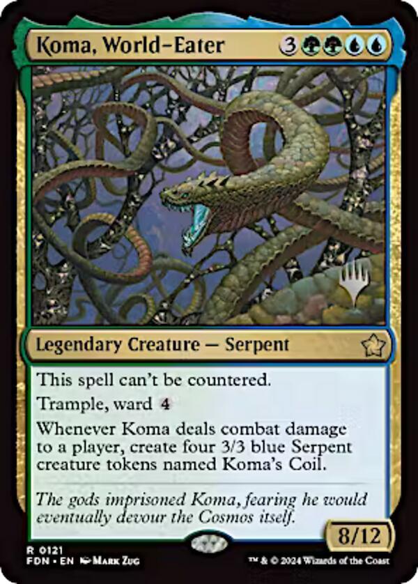 Koma, World-Eater (Promo Pack) [Aetherdrift Promos] | RetroPlay Games