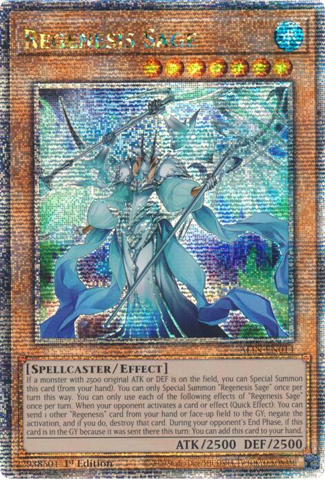 Regenesis Sage [ALIN-EN014] Quarter Century Secret Rare | RetroPlay Games