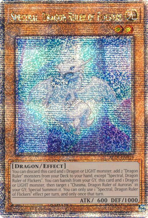 Spectral, Dragon Ruler of Flickers [ALIN-EN018] Quarter Century Secret Rare | RetroPlay Games
