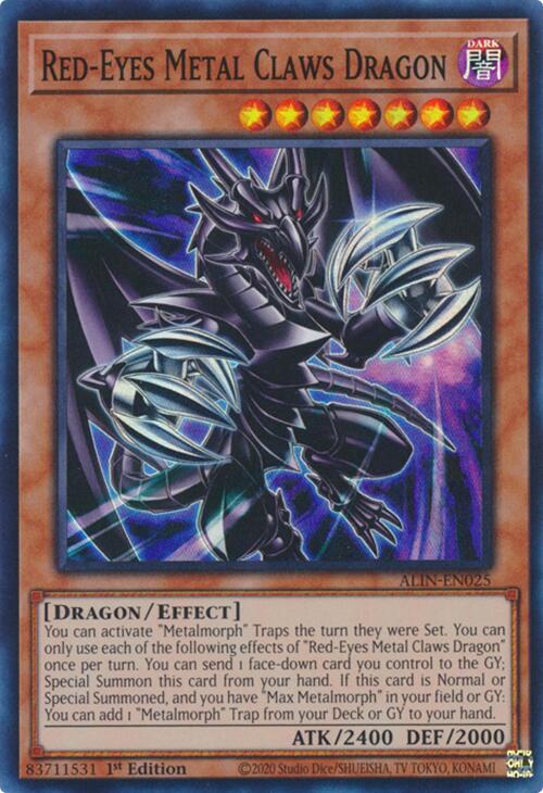 Red-Eyes Metal Claws Dragon [ALIN-EN025] Super Rare | RetroPlay Games