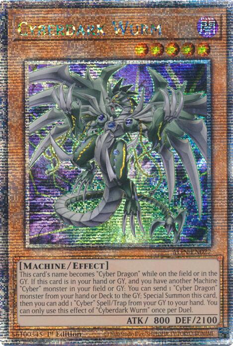 Cyberdark Wurm [ALIN-EN027] Quarter Century Secret Rare | RetroPlay Games