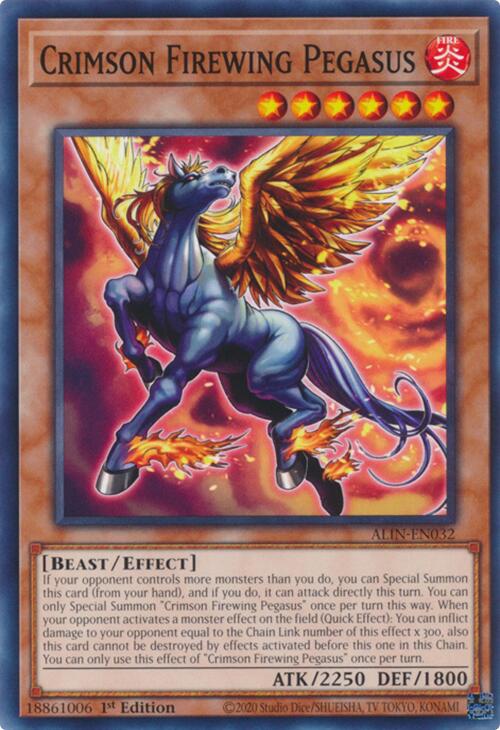 Crimson Firewing Pegasus [ALIN-EN032] Common | RetroPlay Games