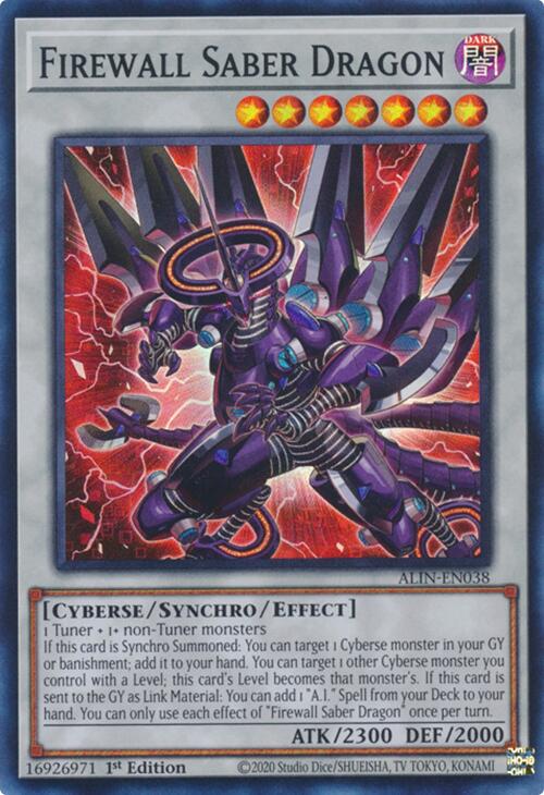 Firewall Saber Dragon [ALIN-EN038] Super Rare | RetroPlay Games