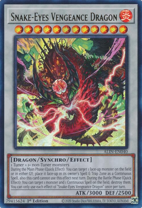 Snake-Eyes Vengeance Dragon [ALIN-EN040] Ultra Rare | RetroPlay Games