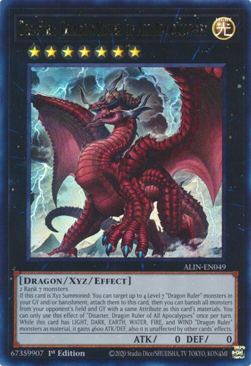 Disaster, Dragon Ruler of All Apocalypses [ALIN-EN049] Ultra Rare | RetroPlay Games
