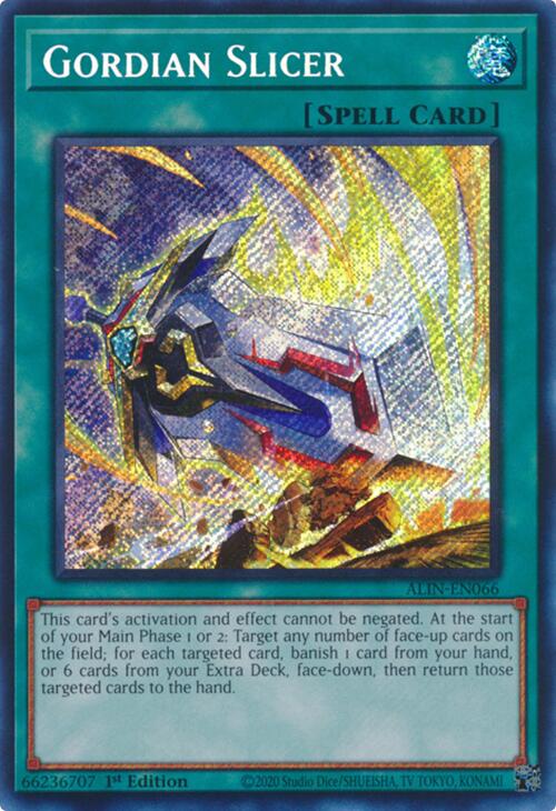 Gordian Slicer [ALIN-EN066] Secret Rare | RetroPlay Games