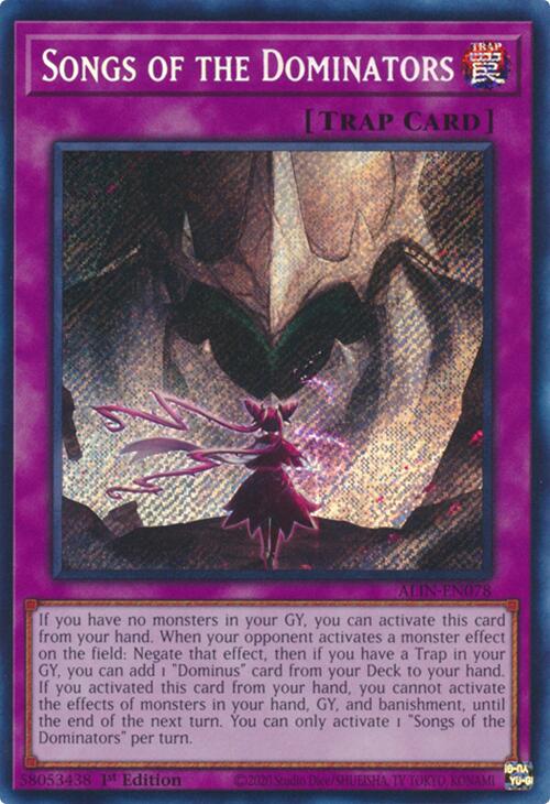 Songs of the Dominators [ALIN-EN078] Secret Rare | RetroPlay Games