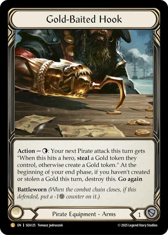 Gold-Baited Hook (Rainbow Foil) [SEA125] (High Seas)  Rainbow Foil | RetroPlay Games