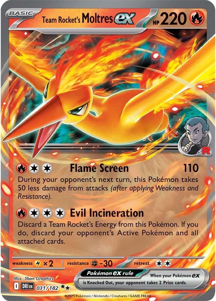 Team Rocket's Moltres ex (031/182) [Scarlet & Violet: Destined Rivals] | RetroPlay Games