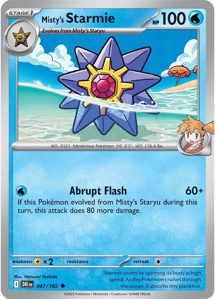 Misty's Starmie (047/182) [Scarlet & Violet: Destined Rivals] | RetroPlay Games
