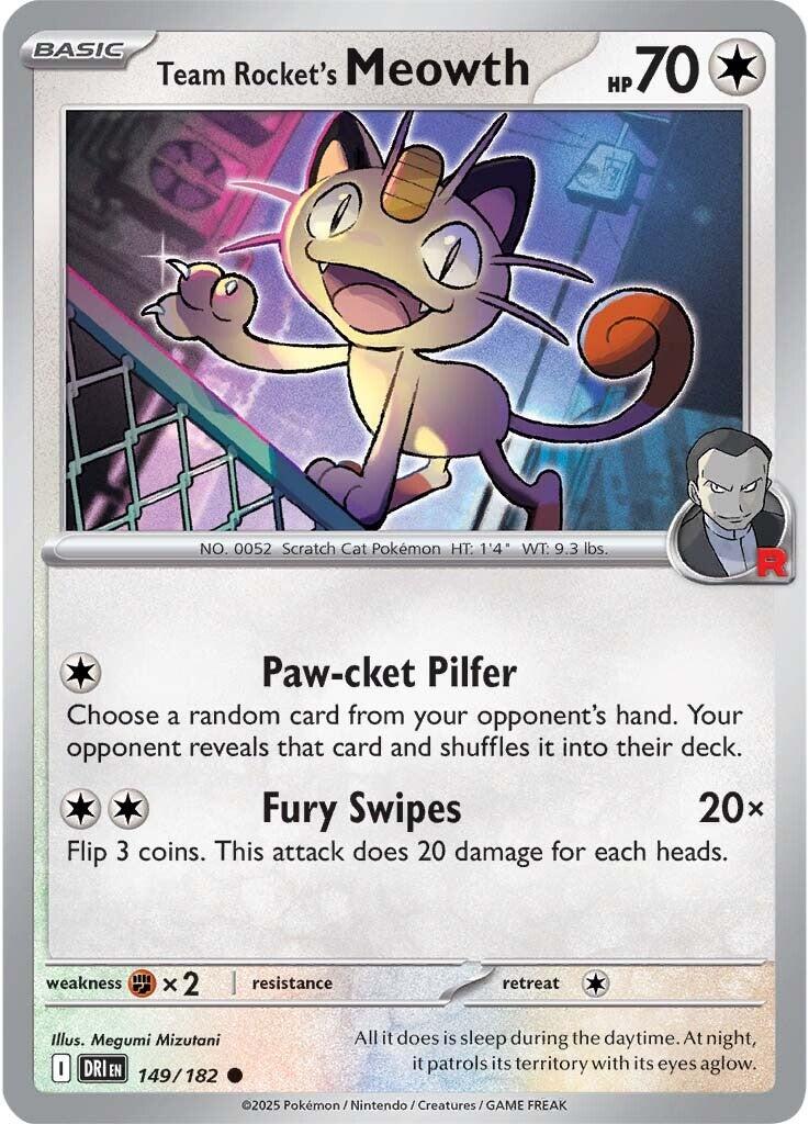 Team Rocket's Meowth (149/182) [Scarlet & Violet: Destined Rivals] | RetroPlay Games
