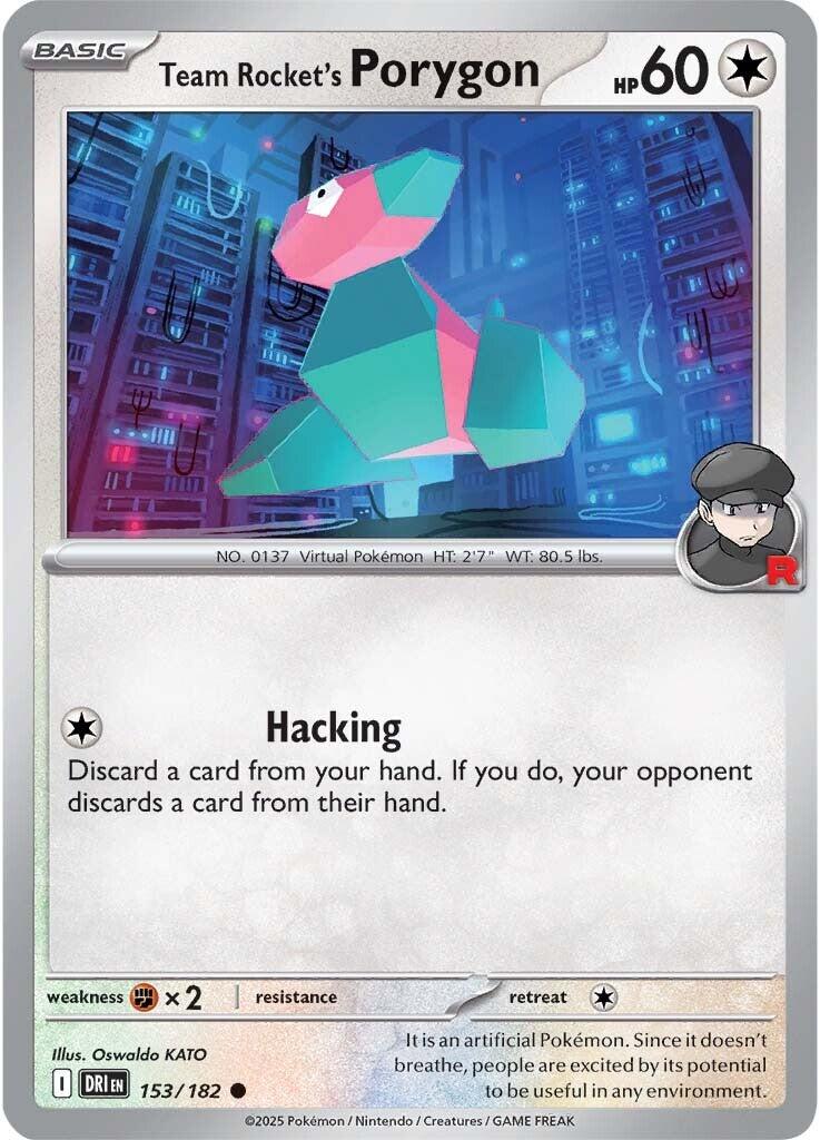 Team Rocket's Porygon (153/182) [Scarlet & Violet: Destined Rivals] | RetroPlay Games