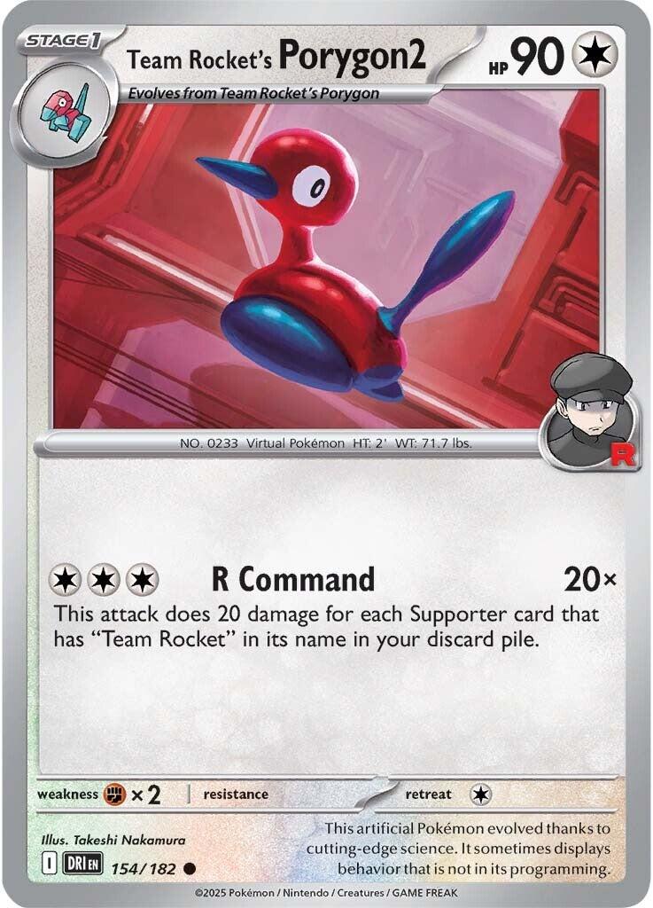Team Rocket's Porygon2 (154/182) [Scarlet & Violet: Destined Rivals] | RetroPlay Games